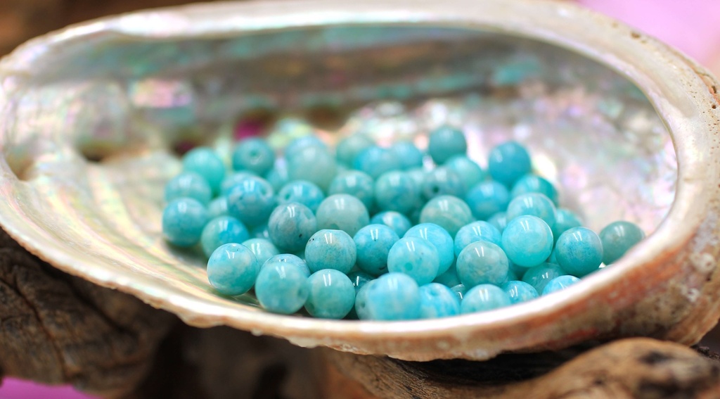 Perle 6mm en Amazonite