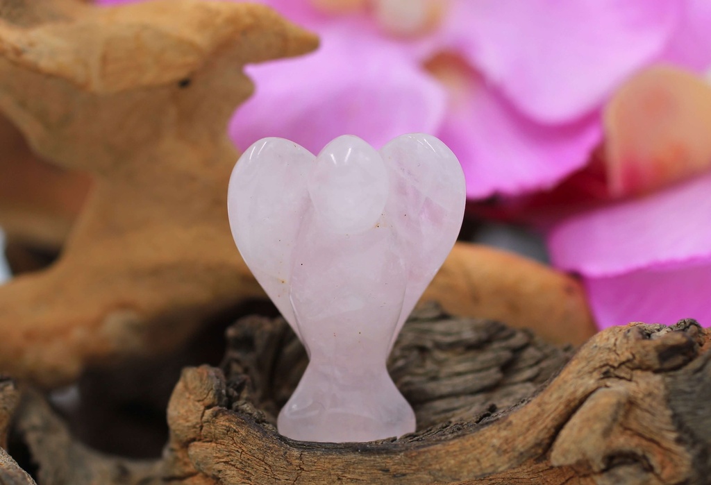 Ange en Quartz rose