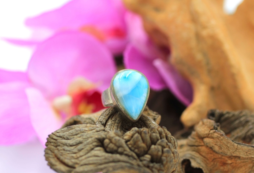 Bague en Argent 925 et Larimar