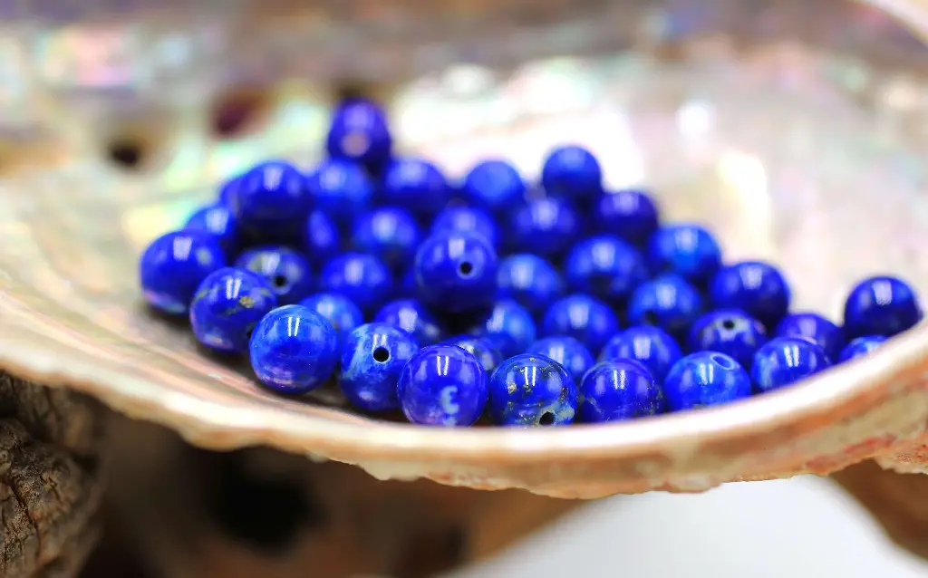 Perle 6mm en Lapis-lazuli