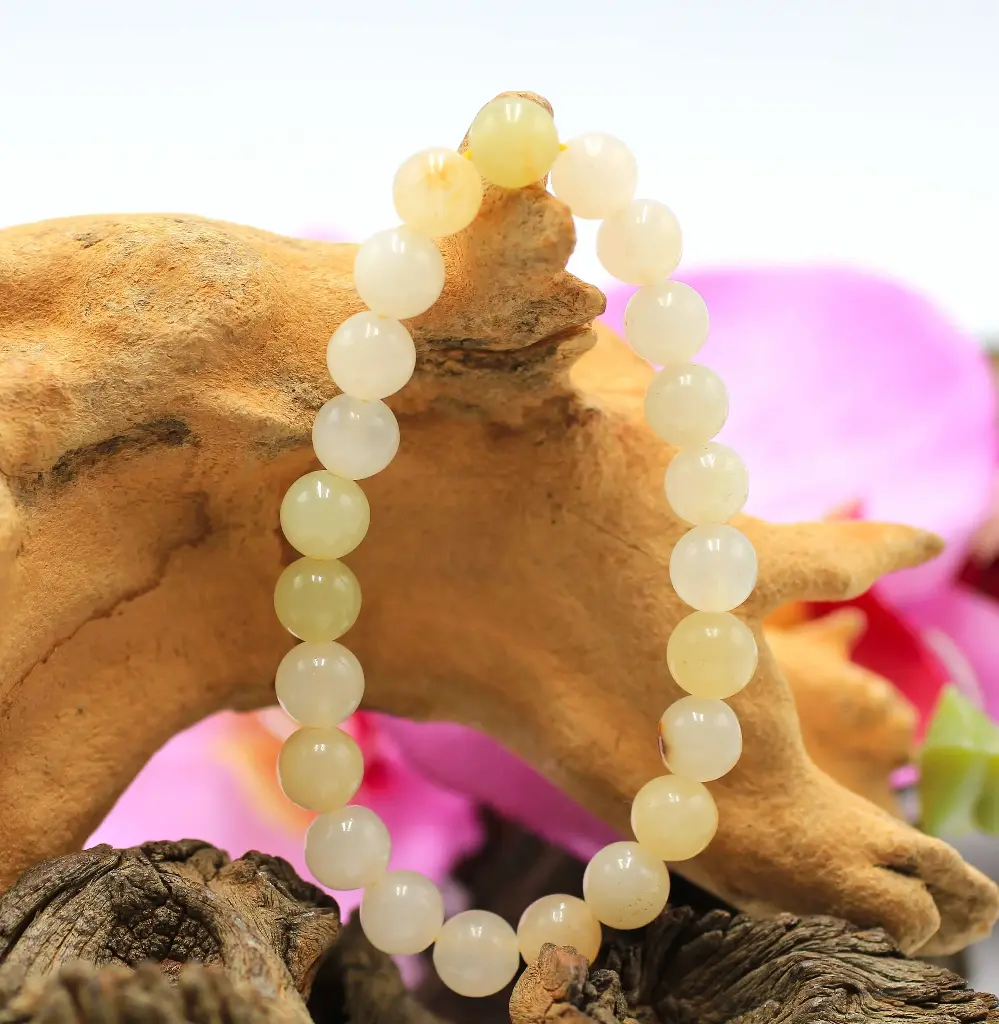 Bracelet en perles 8mm en Aragonite