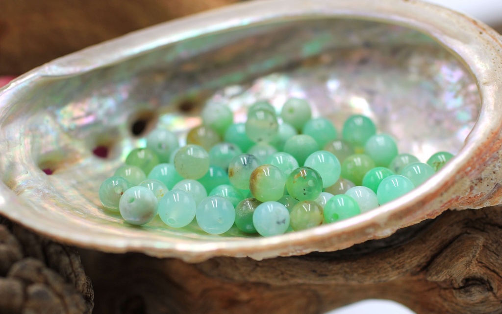 Perle 6mm en Chrysoprase