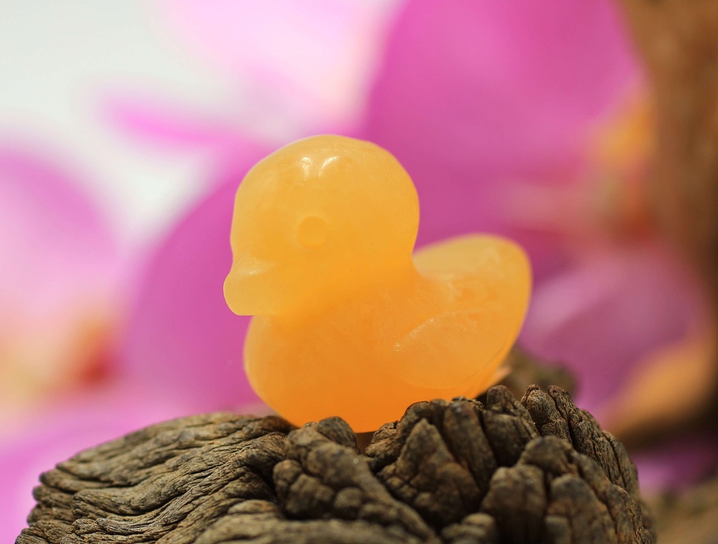 Canard en Calcite orange