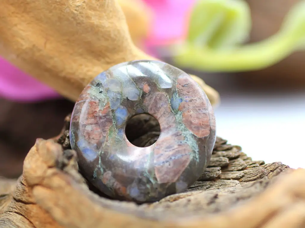 Pendentif donut en Blue liberite