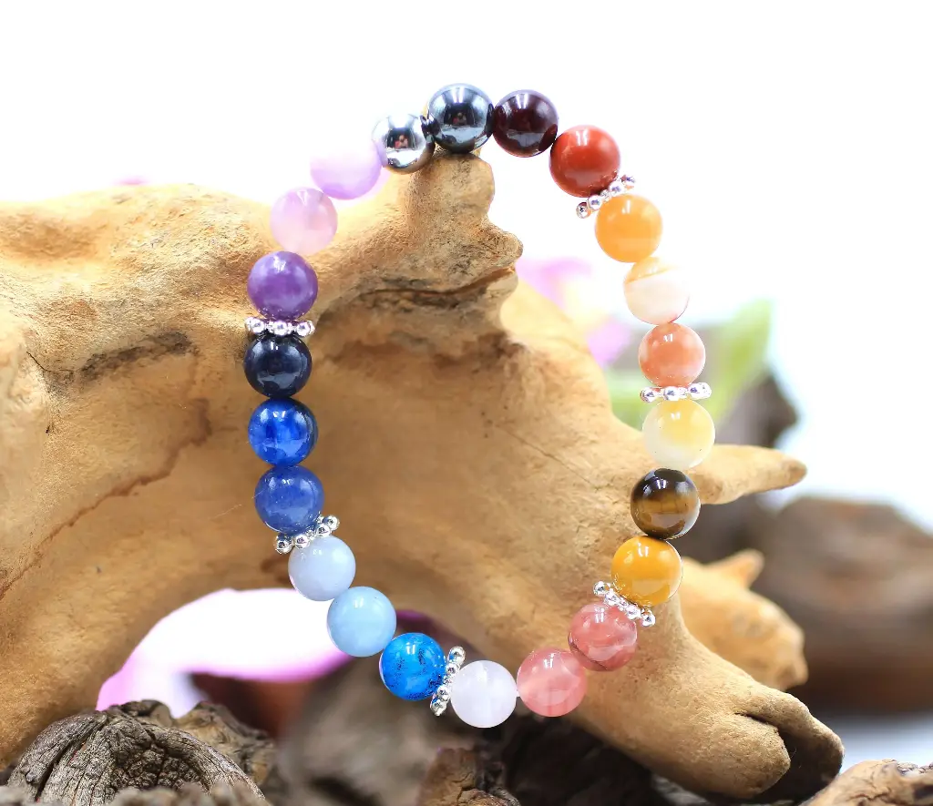 Bracelet en perles 8mm Sept Chakras