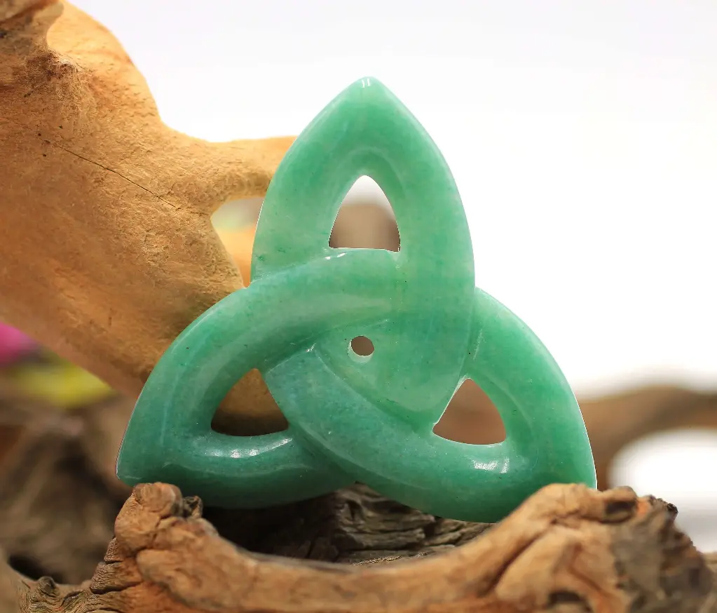 Triquetra en Aventurine verte