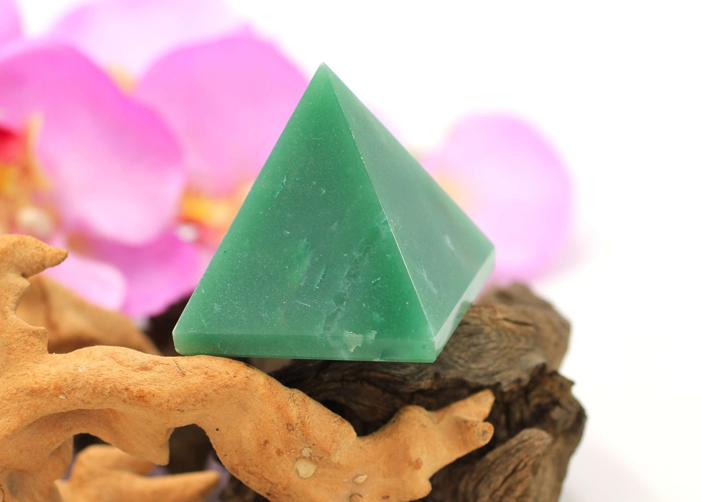 Pyramide en Aventurine verte