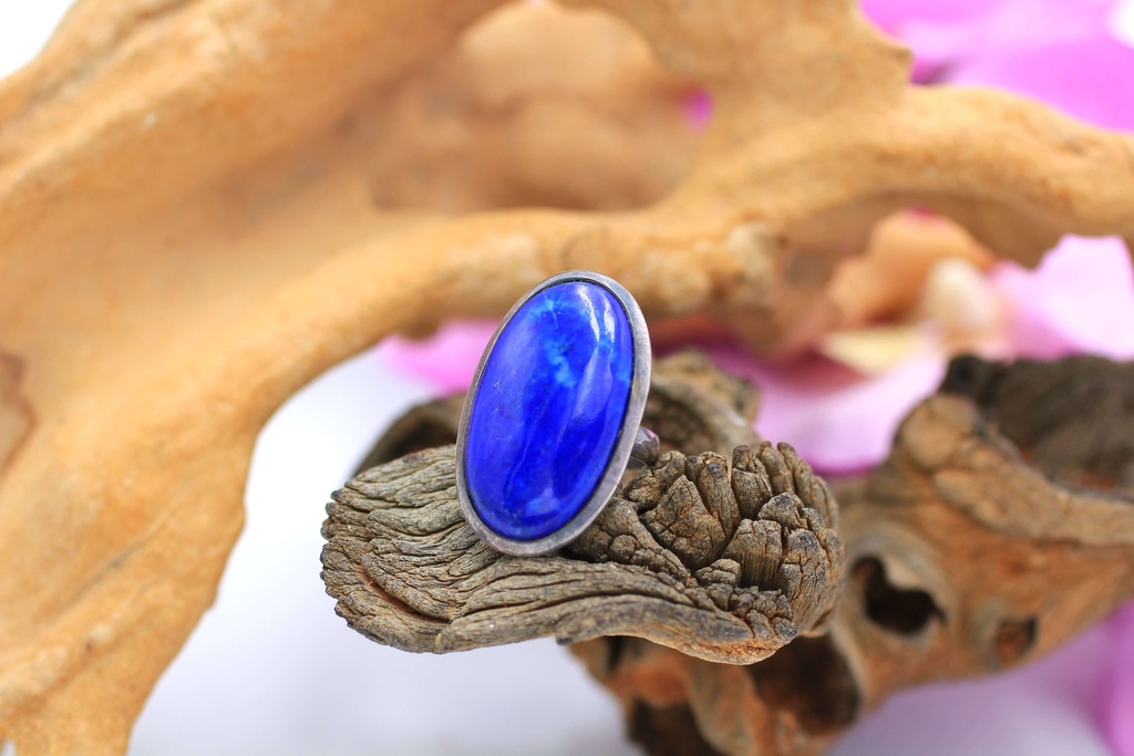 Bague en Argent 925 et Lapis-lazuli