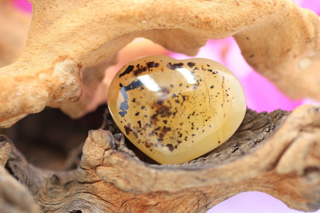 Cœur en Agate dendritique