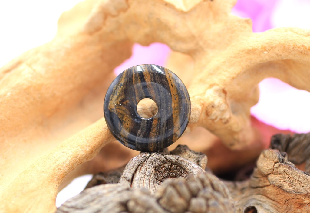 Pendentif donut en Stromatolite