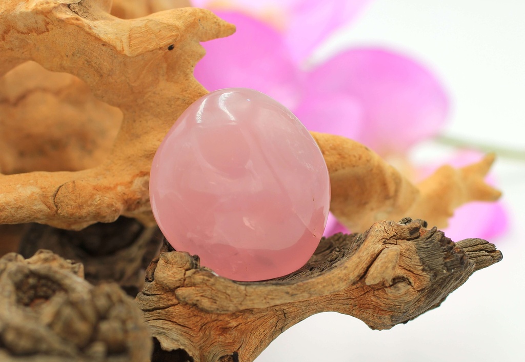 Galet en Quartz rose