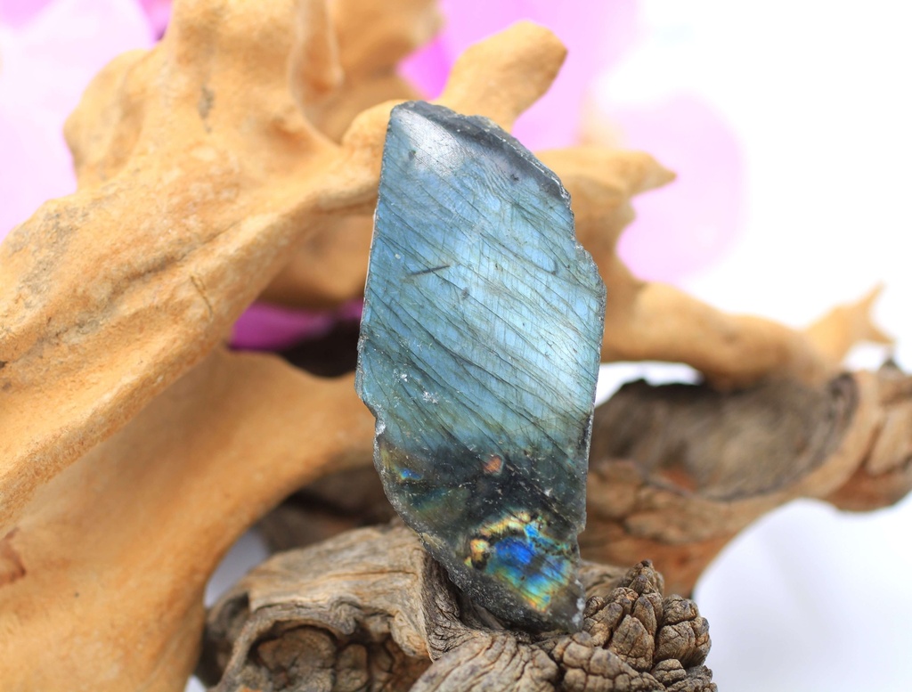 Tranche semi polie en Labradorite