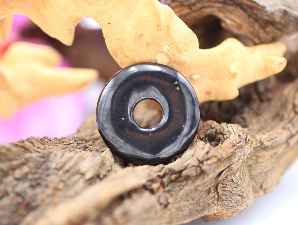 Pendentif donut en Shungite