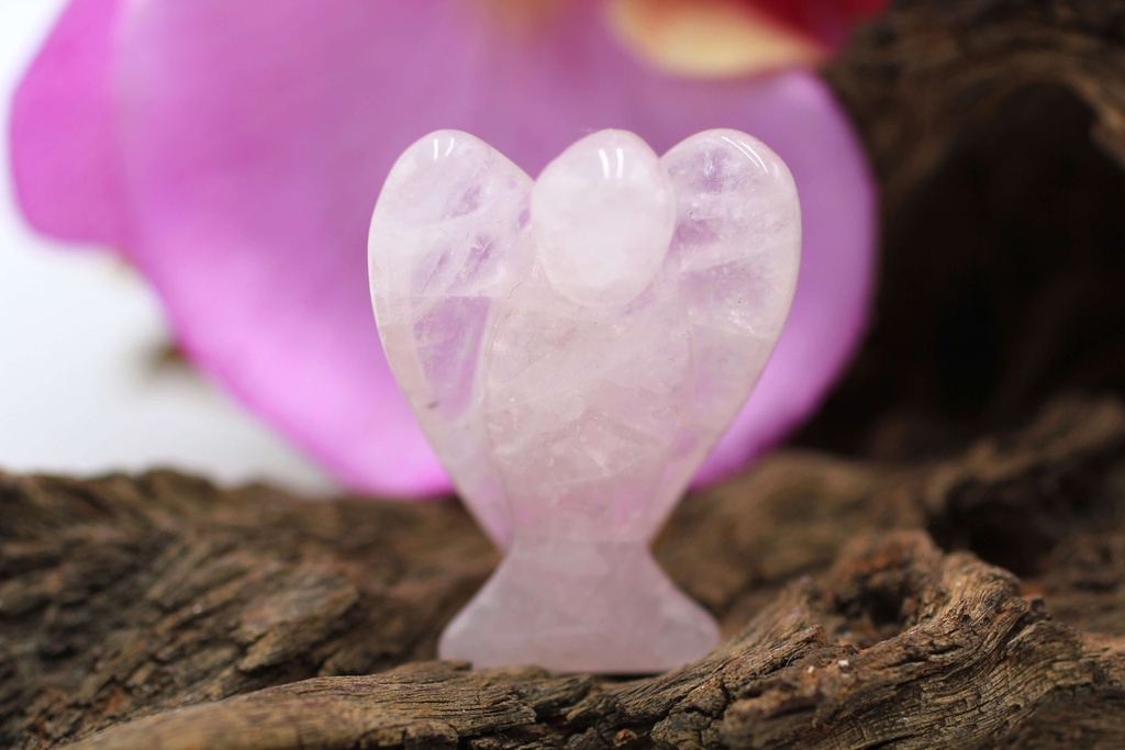 Ange en Quartz rose