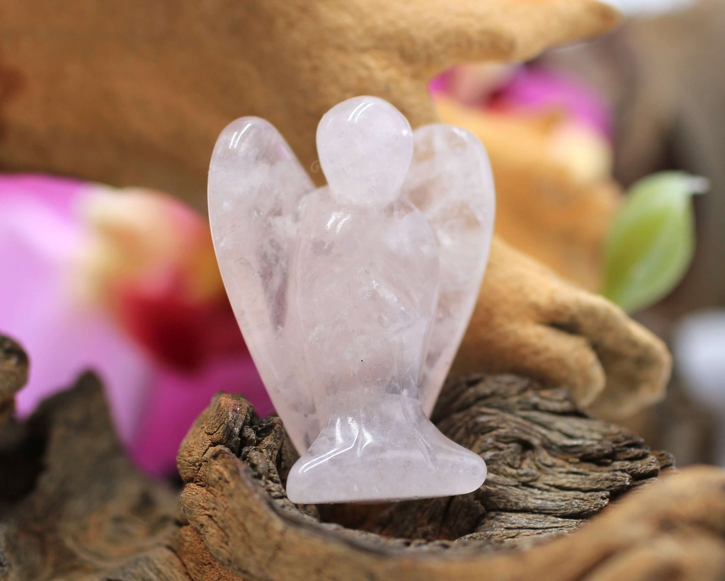 Ange en Quartz rose