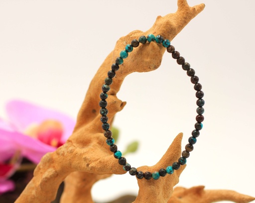 Bracelet en perles 4mm en Chrysocolle