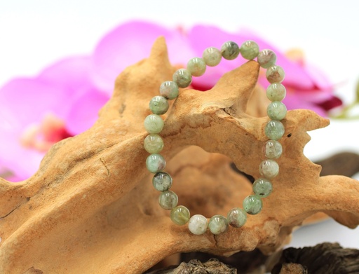 Bracelet en perles 7mm en Cyanite verte