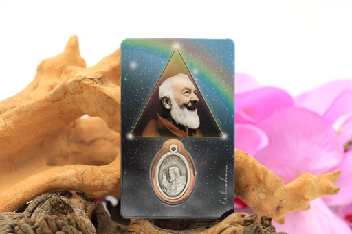 Carte médaille Padre Pio