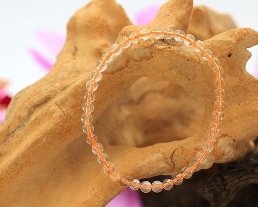 Bracelet en perles 4-5mm en Citrine naturelle