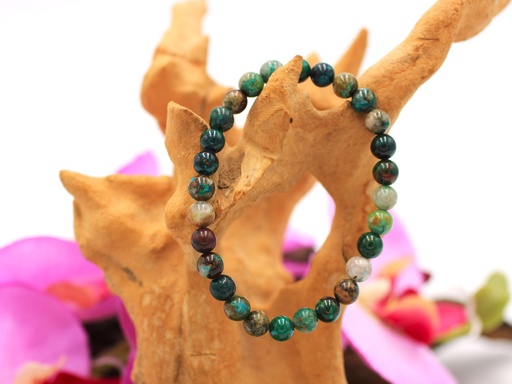 Bracelet en perles 7mm en Chrysocolle