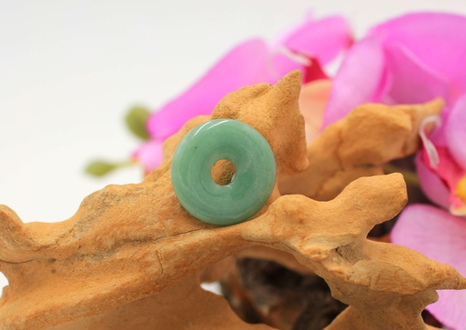 Pendentif donut en Aventurine verte