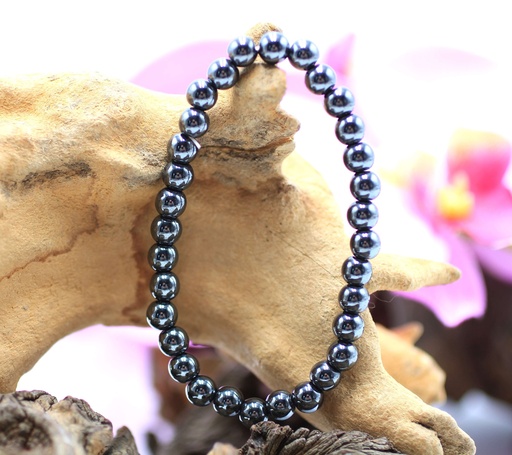 Bracelet en perles 6mm en Hématite