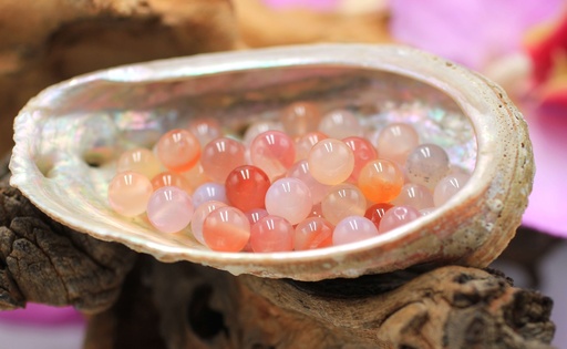 Perle 8mm en Agate rose du Botswana