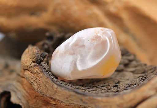 Agate fleur de cerisier roulée