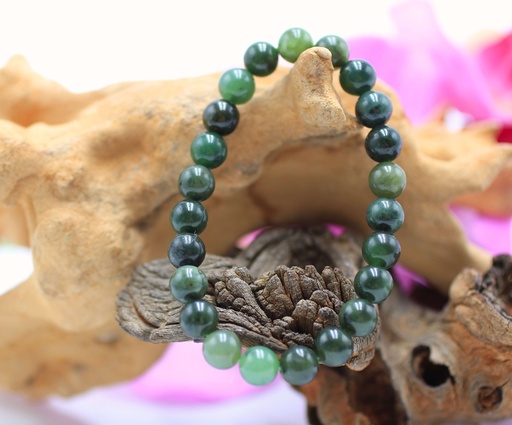 Bracelet en perles 8mm en Jade néphrite