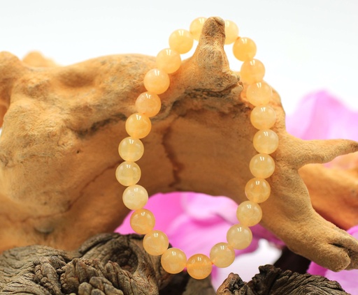 Bracelet en perles 8mm en Aventurine jaune