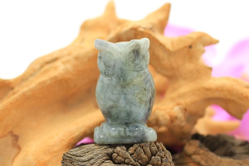 Hibou en Labradorite