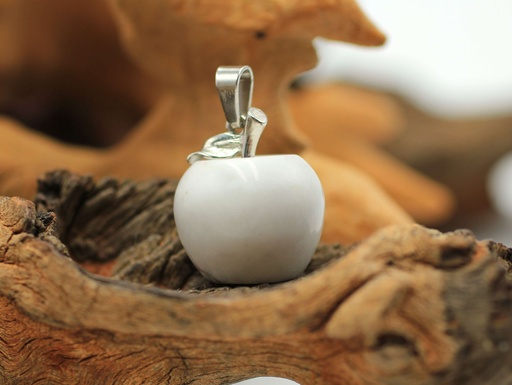 Pendentif pomme en Howlite