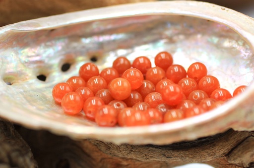 Perle 6mm en Aventurine pêche