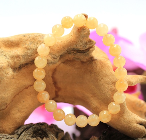 Bracelet en perles 8mm en Aventurine jaune