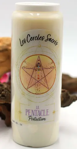 Bougie neuvaine Le Pentacle