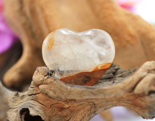 Cœur en Quartz Golden Healer