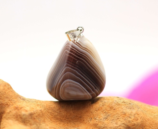 Pendentif en Agate du Botswana