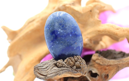 Galet en Quartz bleu