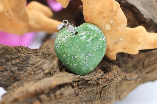 Pendentif cœur en Chrysoprase