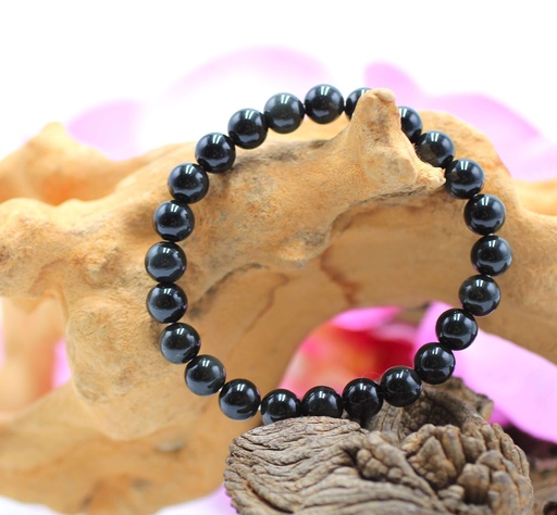 Bracelet en perles 8mm en Obsidienne œil céleste