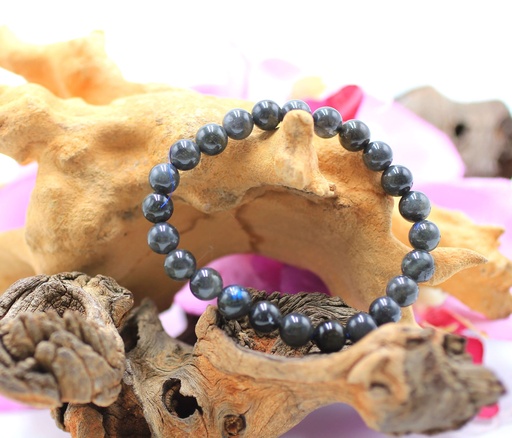 Bracelet en Labradorite noire