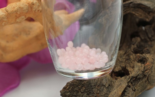 Perle 4mm en Quartz rose